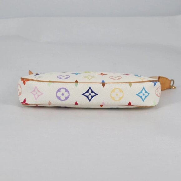 LOUIS VUITTON Monogram Multicolor Pochette Pouch White M92649 LV Auth 139900V - Picture 7 of 16